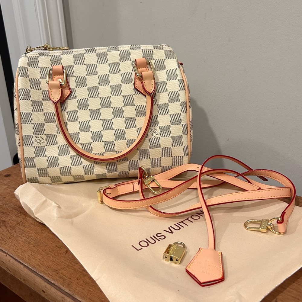 Checkered Boston Bag